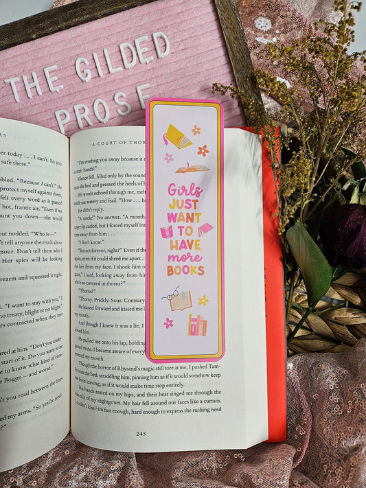 Bookmark, Girls Just Wanna Have More Books!