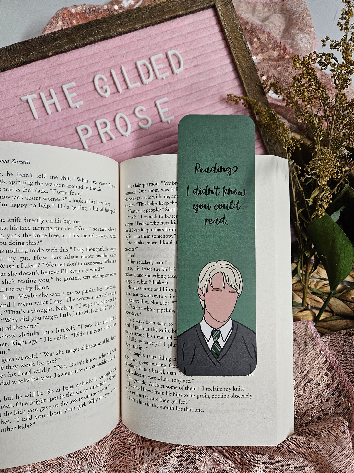 Bookmark, Draco didnt know you could read