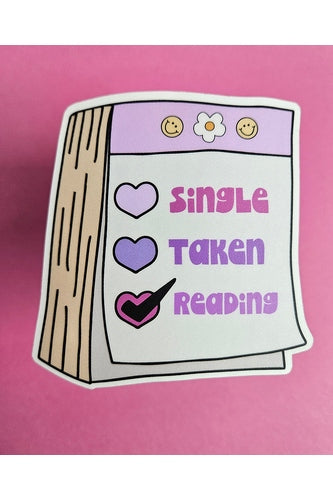 Sticker, Single Taken Reading